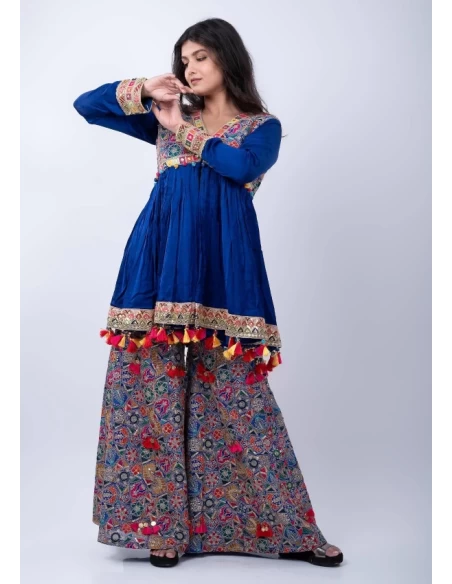 Silk Fabrick Gharara style