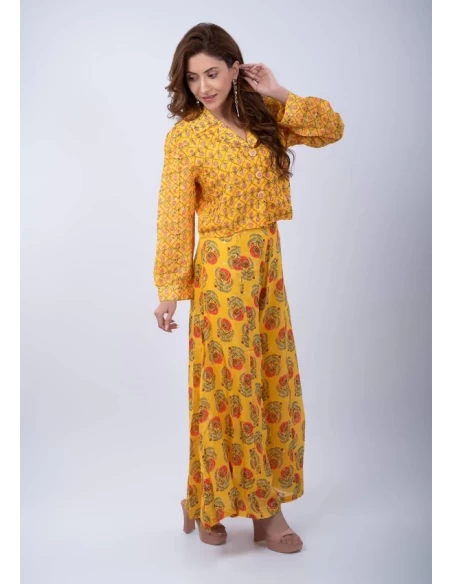 Casual crop top plazo