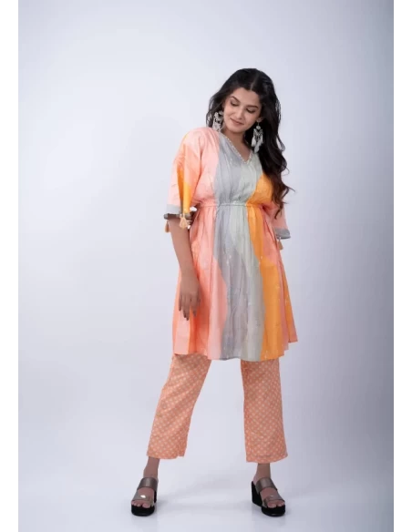 Casual cotton pant top