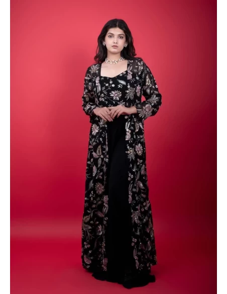 Crop top with jacket and heavy jacket